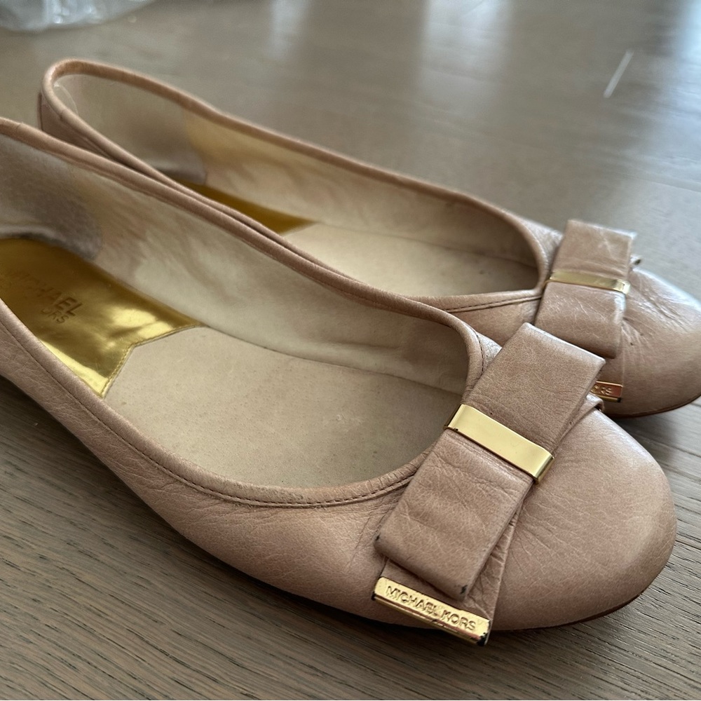 MICHAEL Michael Kors Light Pink Bow Flats